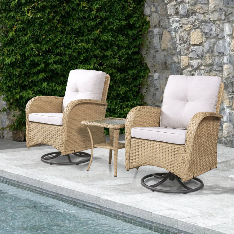 Rattan swivel discount